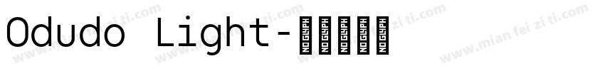 Odudo Light字体转换